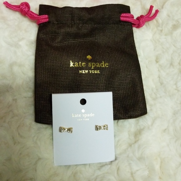 kate spade Jewelry - Kate Spade cleargold Ready Set Bow